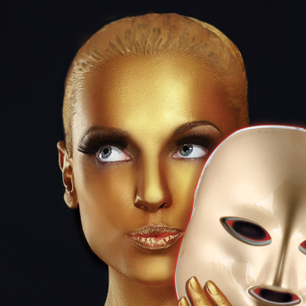 Razkošni masažni ritual obraza z LED svetlobo - Gold Bee Sting Facial